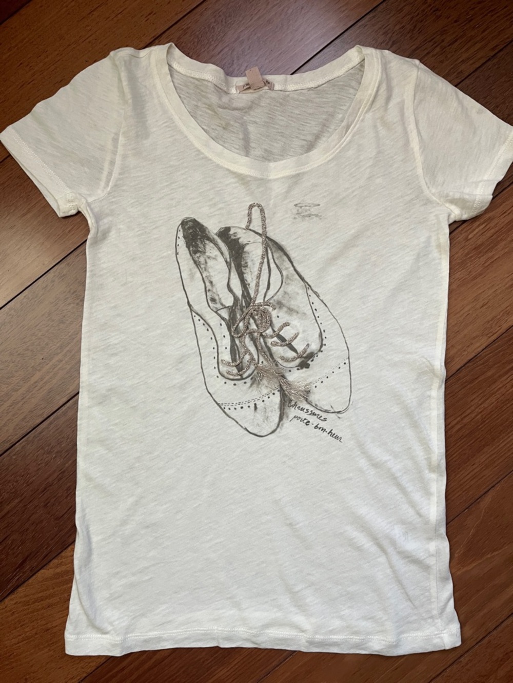 NWOT J.Crew Whimsy Vintage Shoes Tee